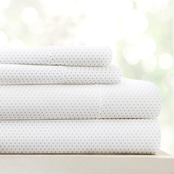Linen Market 3 Piece Double-Brushed Patterned Microfiber Twin Sheet Set - Oeko-TEX Certified Ultra Soft & Wrinkle-Free