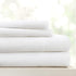 Linen Market Double-Brushed Microfiber Full Sheet Set, 4 Piece, Oeko-TEX Certified, Stippled Light Gray