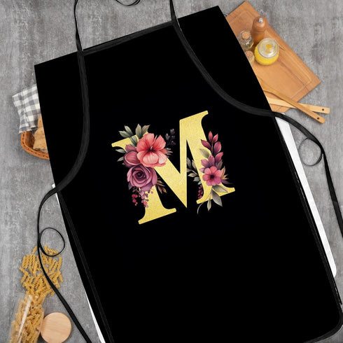 Monogrammed Gifts for Women, A-Z Initial Aprons for Cooking, Baking
