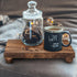 Counter Brown,9 6 Inch) Amyhill Wood Pedestal Stand Kitchen Soap Tray Farmhouse Wooden Riser Stand for Kitchen Bathroom