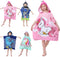 MOKANI Kids Hooded Poncho Towels, Soft & Absorbent Microfiber Beach Towel, Swimming