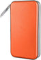 CD Case Holder, 80 Capacity Hard Plastic CD/DVD Storage Binder for Car, Home, Office, Travel (Orange)