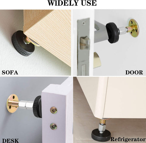NANASO 4Pcs 28mm-106mm Bed Frame Anti-Shake Tool, Threaded Adjustable Headboard Stoppers, Prevent loosening Fixer Bed