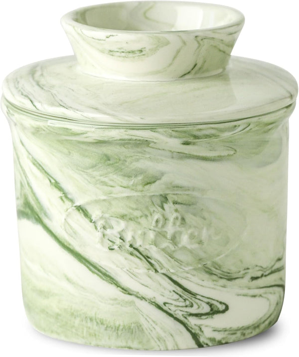 Ceramic Butter Crock, 6 OZ Butter Keeper for Counter, French Butter Dish