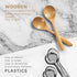 2 6.7 inch Set, PCS Wooden Spoons for Honey, Small Wooden Spoons - Terrific for Tea, Coffee & Soup, Little Schima Wood