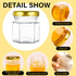Lids-1.5oz,48 pack GIVAMEIHF Mini Glass Honey jars with Honey Jars,Small Honey Jar with Dipper,Thank You Tags,Jutes