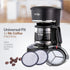 Coffee Filter Disks with Frame for Mr. Coffee Brewers, 6 Pcs Filters and 1 Holder Frame, Compatible with MrCoffee