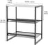 4 Closet 3 Closet Garden you Shoe Rack for Narrow Tiers, Small Shoe Rack with White Wooden Tabletop, Adjustable Metal