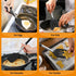 E-far Silicone Spatula Set of 2, Solid & Slotted Turner for Nonstick Cookware, Heat Resistant