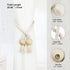 2 Pack Cotton Hand Woven Magnetic Curtain Tiebacks, Decorative Rope Holdbacks for Curtains Draperies, No Tools