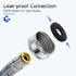 JUWO 6 FT Washing Machine Hoses, 3/4" FHT Stainless Steel Washer Hoses for Short to Moderate-Distance Water Supply, Red