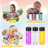 16 Pack 12 oz 350 ml) DI QIU REN Clear Plastic Bottles Empty Sensory Bottles with Caps Reusable Juice Bottles Drink