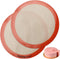 Round Silicone Baking Mats for 10 Inch Cake Pan - Non-Stick Reusable Dough Mat for Cake, Tortilla, Pizza