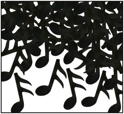 Beistle Black 1 pack Music Notes Confetti, 1 piece