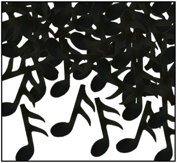 Beistle Black 1 pack Music Notes Confetti, 1 piece