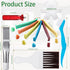 5 Pcs Air Conditioner Fin Cleaner Set, 3 Different AC Fin Comb, 2 Different Brush for Evaporator Radiator Repair