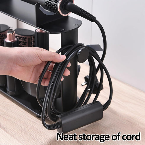 Affogato Stand Holder for Shark FlexStyle, Desktop Organizer Rack with Cord Hanger for Curlers, Brushes, Accessories