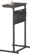 C Shaped End Table, Side Table for Sofa, Small TV Tray, Couch