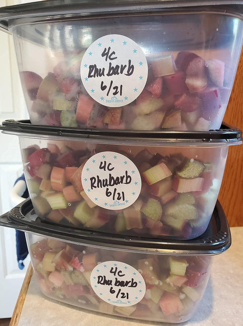 Dissolvable Food Labels for Canning - 250 Labels for Pantry, Food Containers, Mason Jar Storage - Made in USA