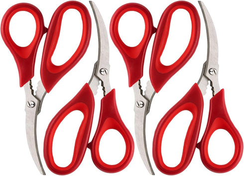 Kitchen Seafood Scissor for Crab Legs - 4 Pack Lobster Shell Cracker and Tools for Seafood