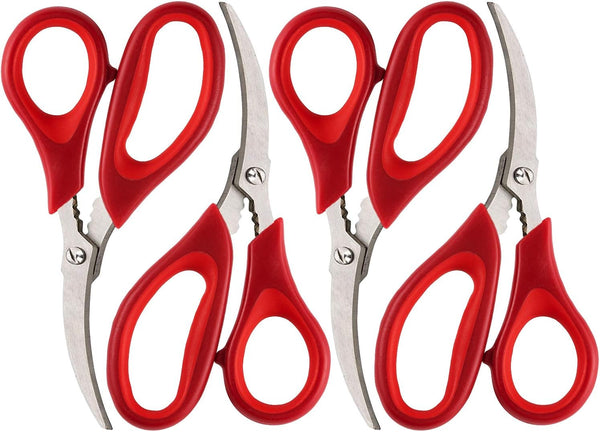 Kitchen Seafood Scissor for Crab Legs - 4 Pack Lobster Shell Cracker and Tools for Seafood