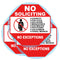 3 Set No Soliciting Sticker Static Cling Decal for Inside Outside Window, 6 x 6 Inch Removable