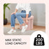 12.6"x12.6"x12.6" PINPLUS Floral Storage Ottoman Cube Boucle Footrest Stool with Lid, Multi-Functional Cube Seat