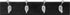 HIGH & MIGHTY 515708 Coat Rack 4 Hook Rail, Easy Tool-Free Dry Wall Installation, Holds up to 30lbs, Black & Silver