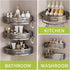 shengtianvdi 6 Shower Caddy Suction Cup, No Drilling Rustproof Bathroom Shower Shelf,Corner Shower Shelves