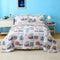 Mooreeke Kids Twin Comforter Sets for Boys 6 Pieces Train Bedding Set