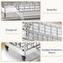 Countertop Consumest Sponge Holder for Kitchen Sink - Auto Draining Sink Caddy Organizer with Detachable Rack, High