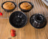 Webake 4 Inch Mini Fluted Tube Pans Nonstick Bakeware Set of 4 for Bundtlette & Brownie