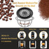 CAPMESSO Reusable Coffee Capsule Lids for Nespresso Vertuo Pods, Food Grade Silicone Caps with Scoop and Brush (3PCS)