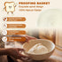 Complete Sourdough Starter Kit, Sourdough Bread Baking Supplies, Banneton Bread Proofing Basket with Glass Sourdough