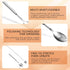 Retractable Telescopic Spoon 20~63cm/8~24.8inch - Stainless Steel Extending Spoon for Barbecue Camping Tableware