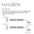 Hausen 72-Inch Stainless Steel Washing Machine Connector, 6 Feet Elbow Supply Line (1-Pack)