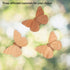 Telinego 2 Pack Handmade Wooden Butterfly Wall Art Hanging Decor Butterflies Wall Art Hanging Sculpture for Bedroom