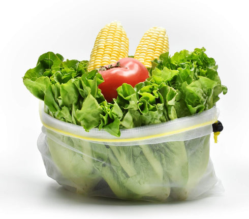 Mipruct 24 Pack Reusable Produce Bags, Mesh See-Through Grocery Bags, Washable, 3 Sizes for Fruits, Vegetables, Toys