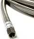 6 FT Stainless Steel Braided Ice Maker Hose with 1/4" Comp by 1/4" Comp Connection by Shark Industrial