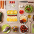 Tempered Glass Cutting Boards Set of 2, Clear Non-Slip Feet, Heat & Scratch Resistant, 12"x16" & 8"x12"