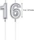 16th Birthday Candles - Happy Birthday Cake Numeral Candles Topper Decoration for Wedding Anniversary