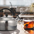 ABOOFAN Whistling Tea Kettle - Stainless Steel 2L Teapot for Stovetop Hot Water, Fast Boil Silver Kettle