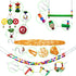 HZxoAxo 12PCS Longer Chain Chicken Toys for Coop Accessories,Xylophone Swing Flexible Ladder String Bag Vegetable