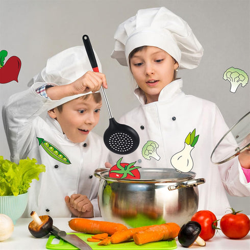 3 Pieces Silicone Stainless Steel Turner Spatula Set, Flexible Wok Spatula, Slotted Spoon for Nonstick Cooking