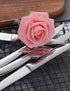 Steak Knife Set, 4-Piece Serrated Stainless Steel Cutlery, 22cm for Home, Restaurant, Hotel
