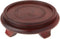 Bard's Decorative Dark Wood Base, 1.625" H x 5.125" W x 5.125" D for 4" Display Diameter