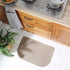 COSY HOMEER 27X18 Inch Anti Fatigue Kitchen Rug Mats, 100% Polypropylene, Machine Washable (Beige 1 pc)