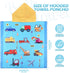 6 Toddler(47 24 Inch,Vivid Pcs Kids Hooded Towel Kids Bath Towels with Hood Microfiber Baby Pool Beach Towel for Boy