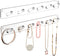 MaxGear Acrylic Necklace Holder 2 Pack, Wall Mounted Jewelry Organizer for Necklaces, Bracelets, Rings, and Bangles