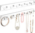 MaxGear Acrylic Necklace Holder 2 Pack, Wall Mounted Jewelry Organizer for Necklaces, Bracelets, Rings, and Bangles